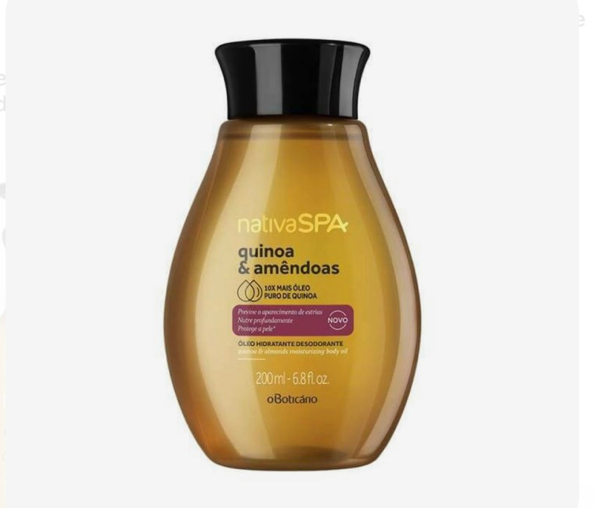 Olio Idratante Corpo Nativa Spa Quinoa e Mandorle, 200ml