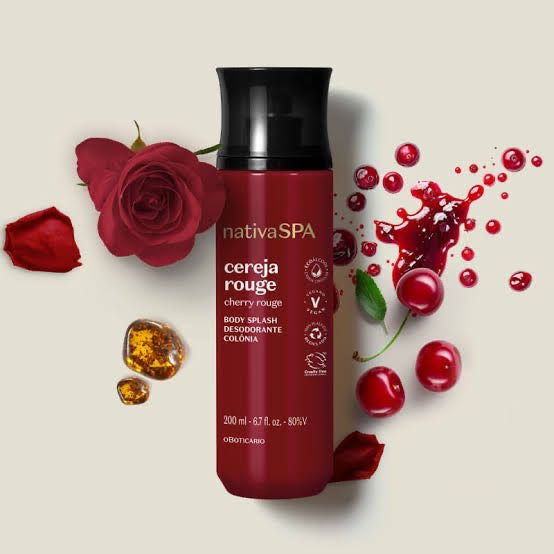 Body Splash Cereja Rouge Nativa Spa, 200ml
