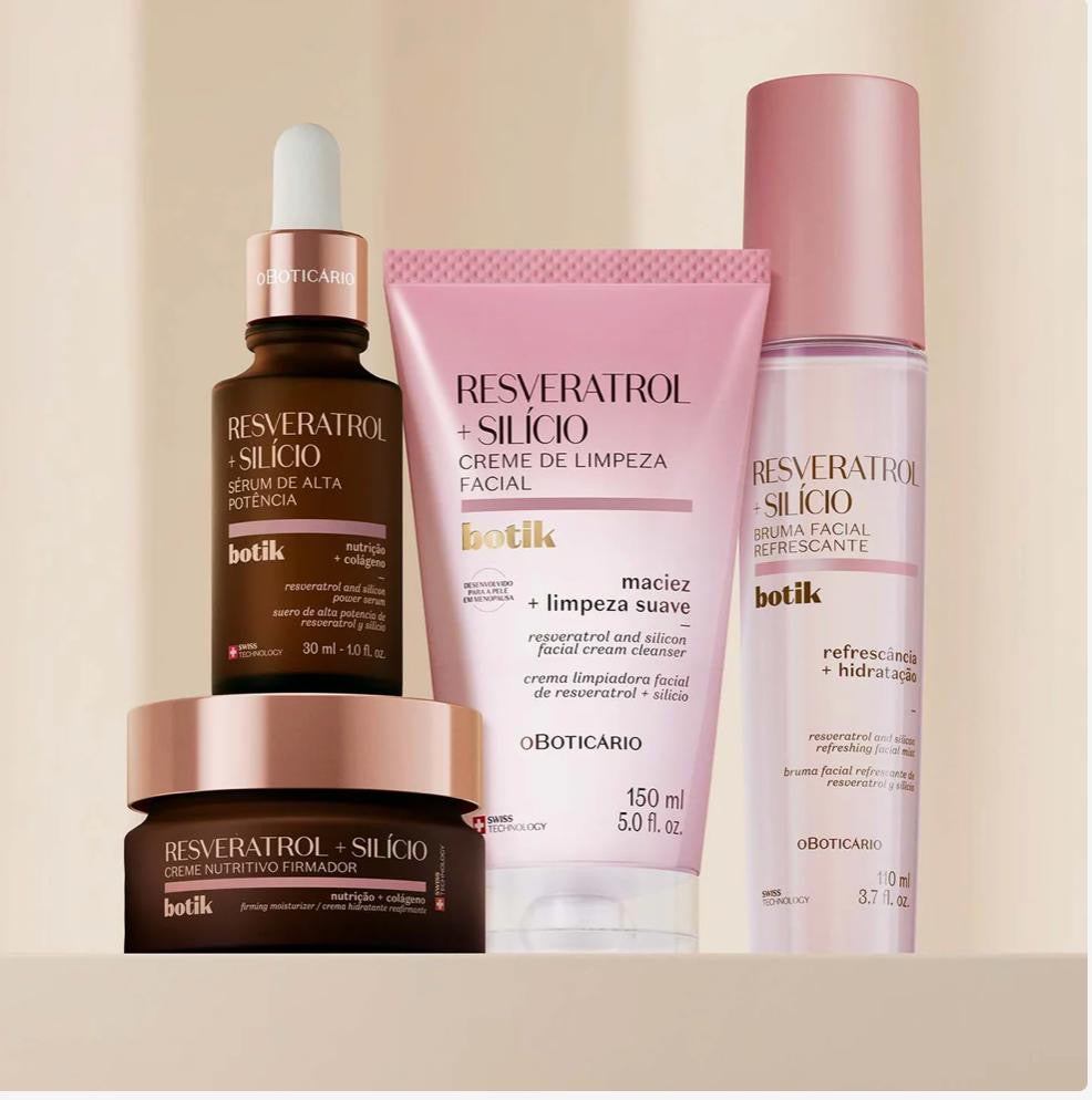 Crema Detergente Viso Resveratrolo e Silicio Botik, 150ml