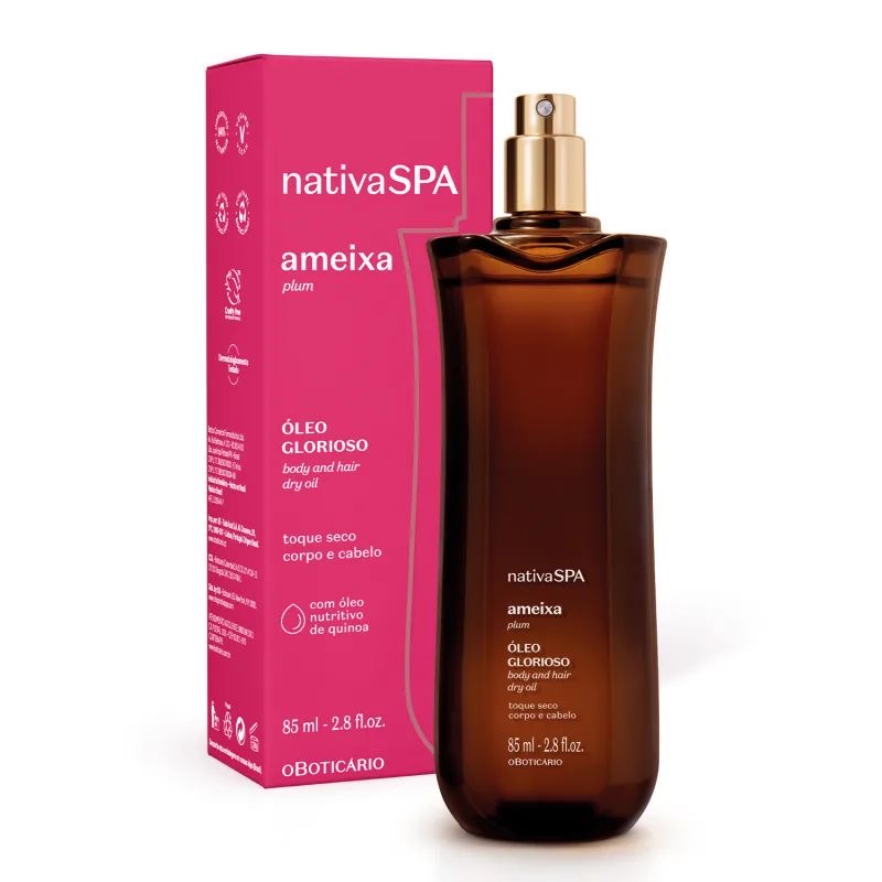 Olio Secco Capelli e Corpo Nativa Spa Plum