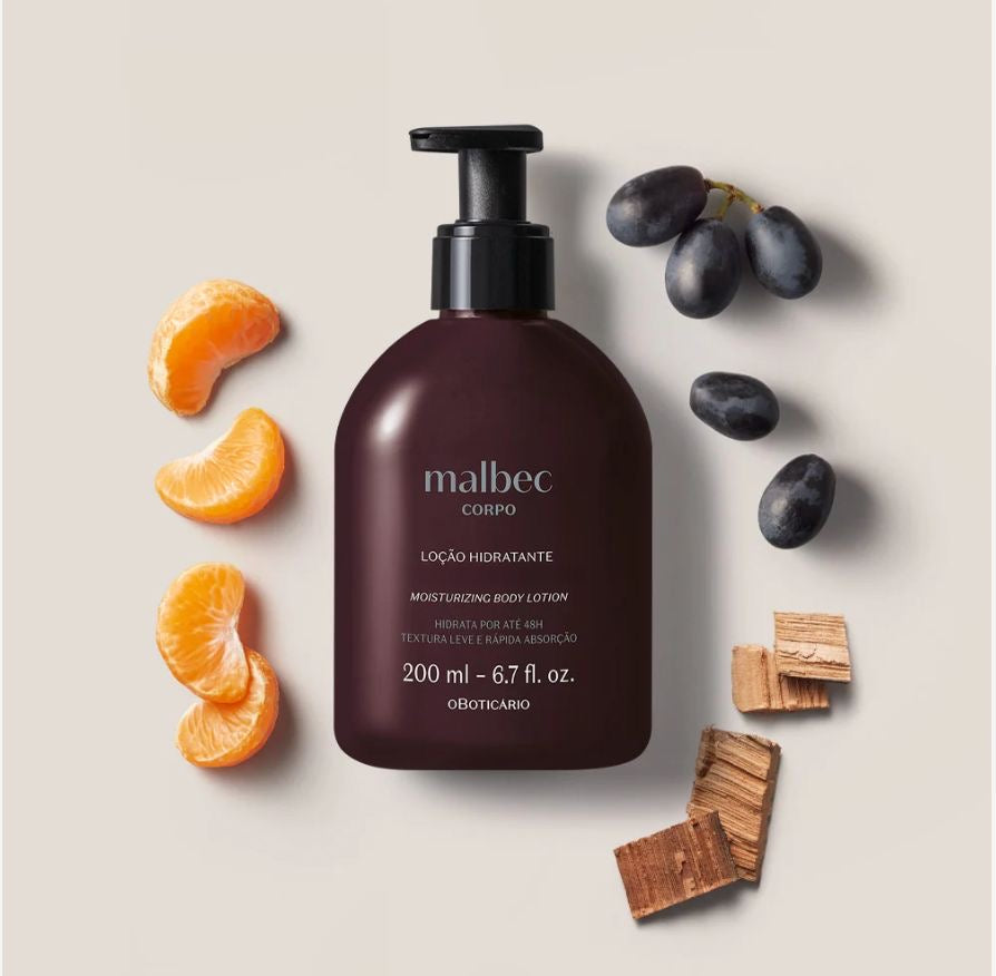 o Boticario Lozione Idratante Malbec, 200ml