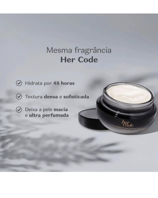 Crema Vellutata Idratante Corpo Her Code – Pelle Morbida e Sensuale 250g