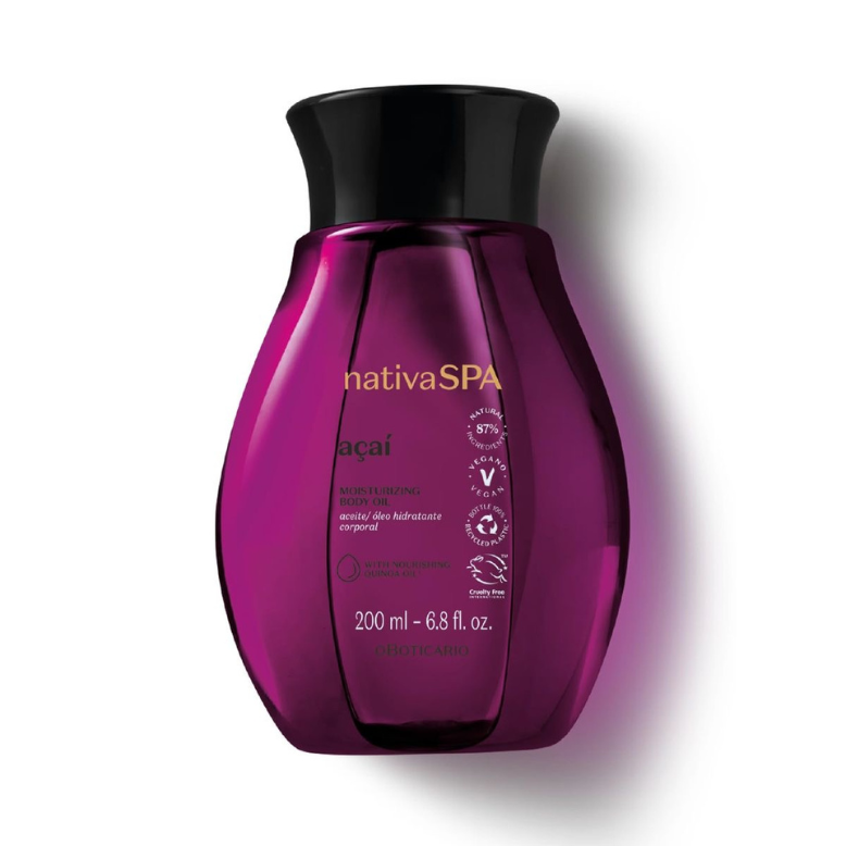 Olio Idratante Corpo Nativa Spa açaí, 200ml