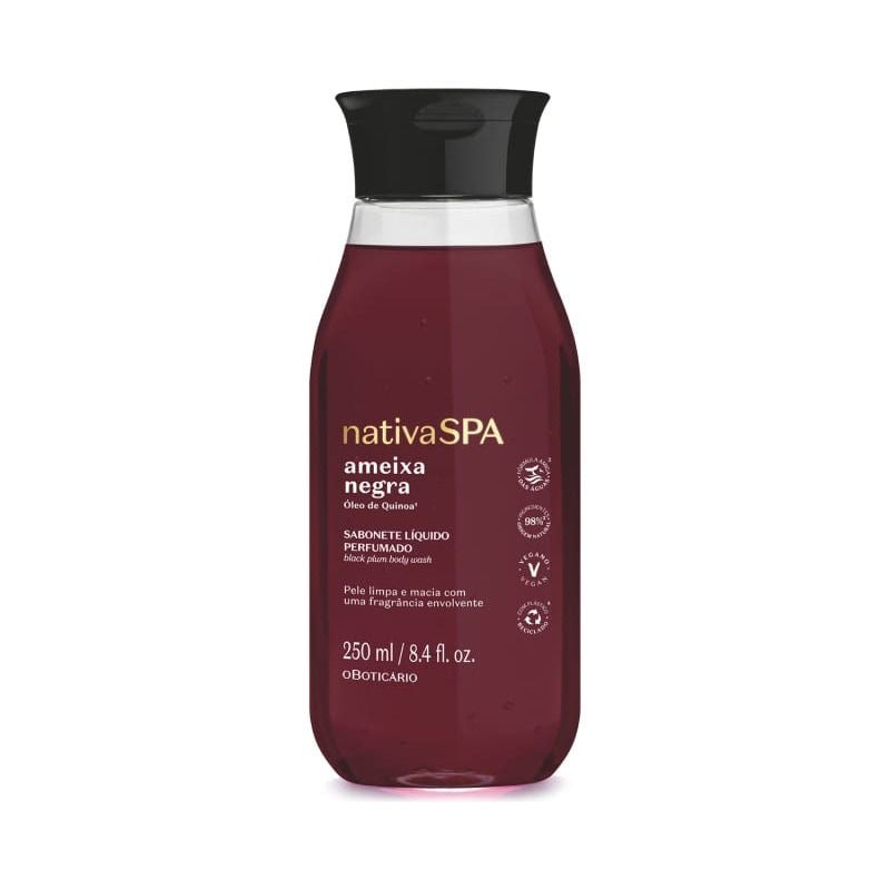 Bagno Schiuma Ameixa Negra 250ml – Nativa SPA (O Boticário)