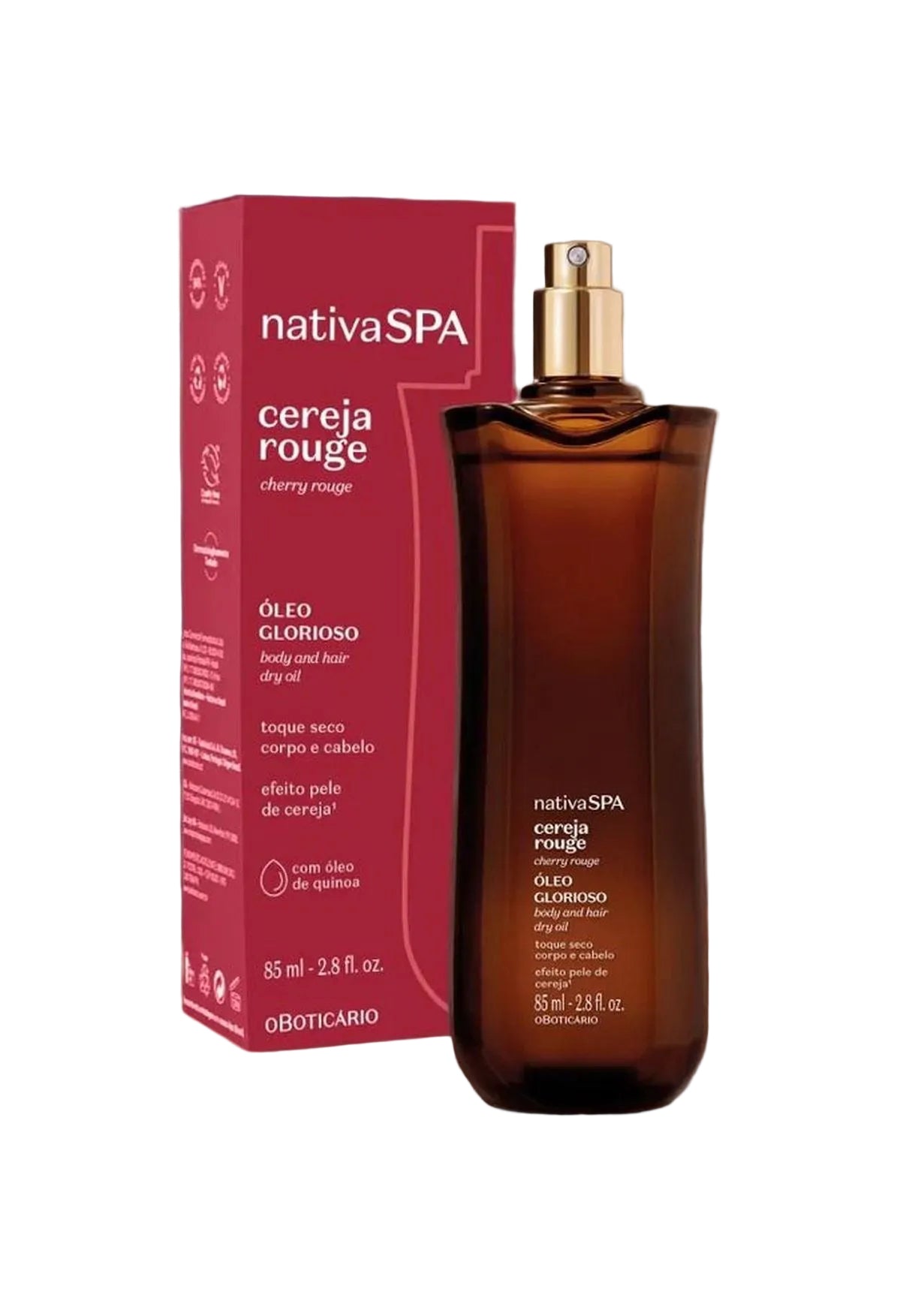 Olio Glorioso Cereja Rouge Corpo e Capelli 85ml – Nativa Spa
