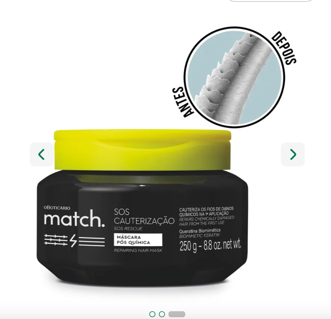 Maschera Post-Chimica Match SOS Cauterizzazione, 250 ml