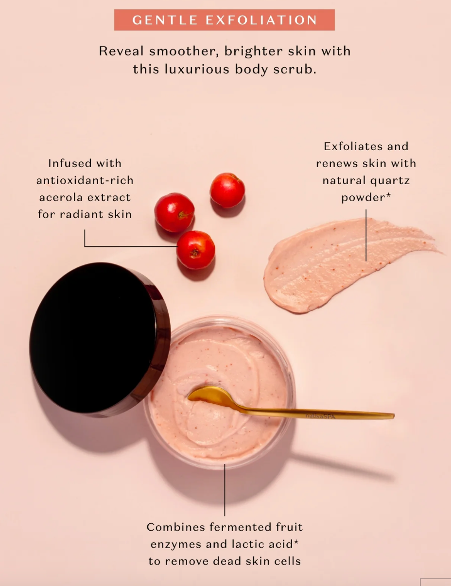 Esfoliante Corpo Nativa Spa Acerola Cherry, 200g