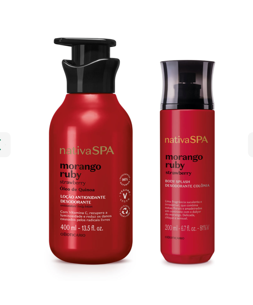 Combo Nativa Spa Morango Ruby