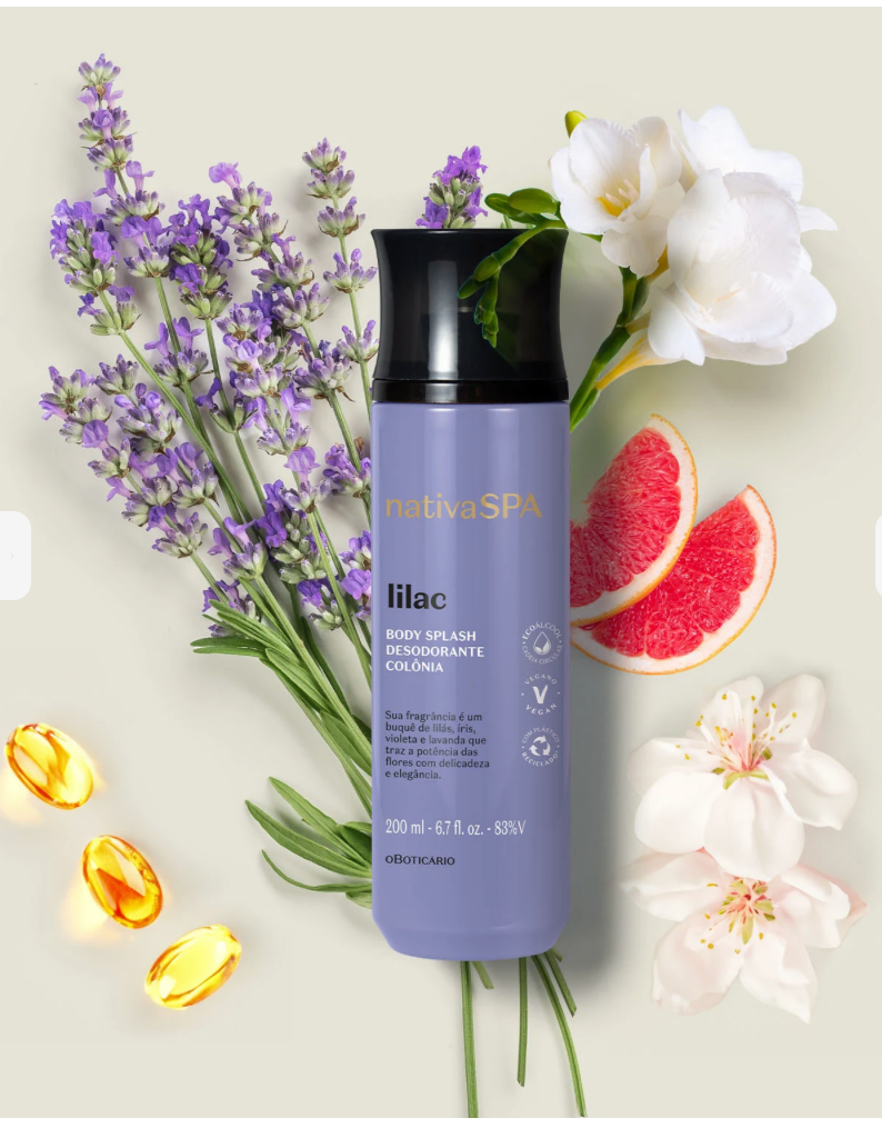 Body Splash Lilac Nativa Spa, 200ml