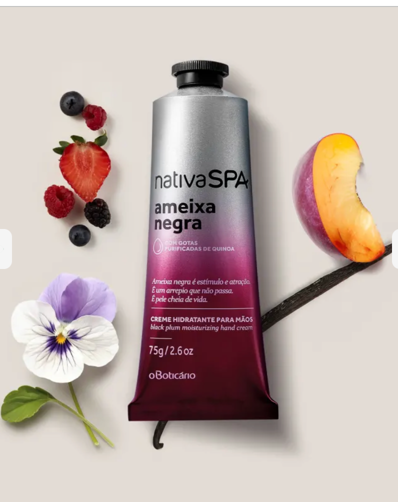 Crema Mani Nativa Spa Ameixa Negra, 75g