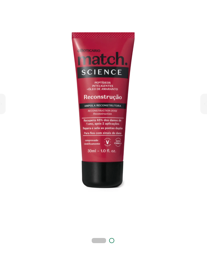 Fiala per capelli Match Science Ricostruzione, 30ml