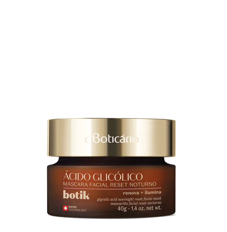 Maschera di Resert Noturno Acido glicolico Botik O Boticario, 40ml