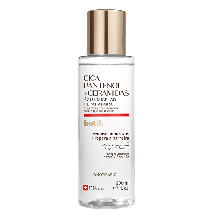 Acqua Micellare Riparatrice Cica, Pantenolo e Ceramidi Botik – 200ml