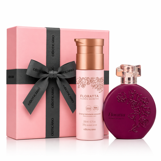 Kit Floratta Flores Secretas Eau de Toilette 75ml + Crema Corpo | Femminile e Delicato