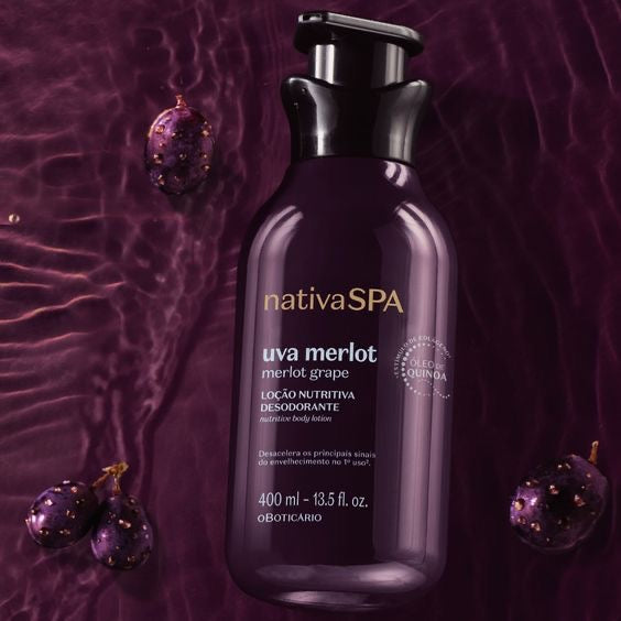 Crema Idratante Uva Merlot a nativa Spa, 400ml