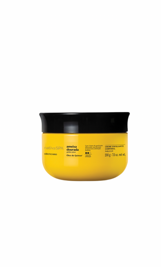 Crema Esfoliante Corpo Nativa Spa Golden Plum, 200g