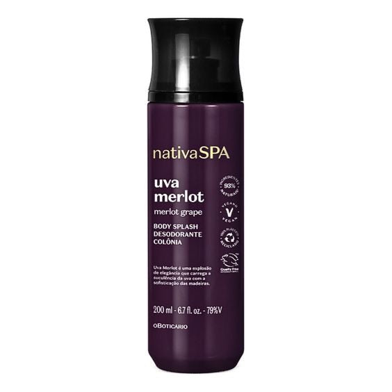 Body Splash Uva Merlot Nativa Spa, 200ml