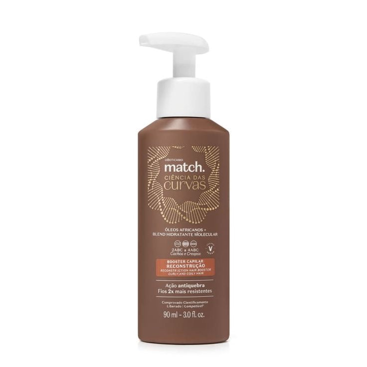 Booster Ricostruzione per Capelli Ricci Ciências das Curvas Match, 90ml