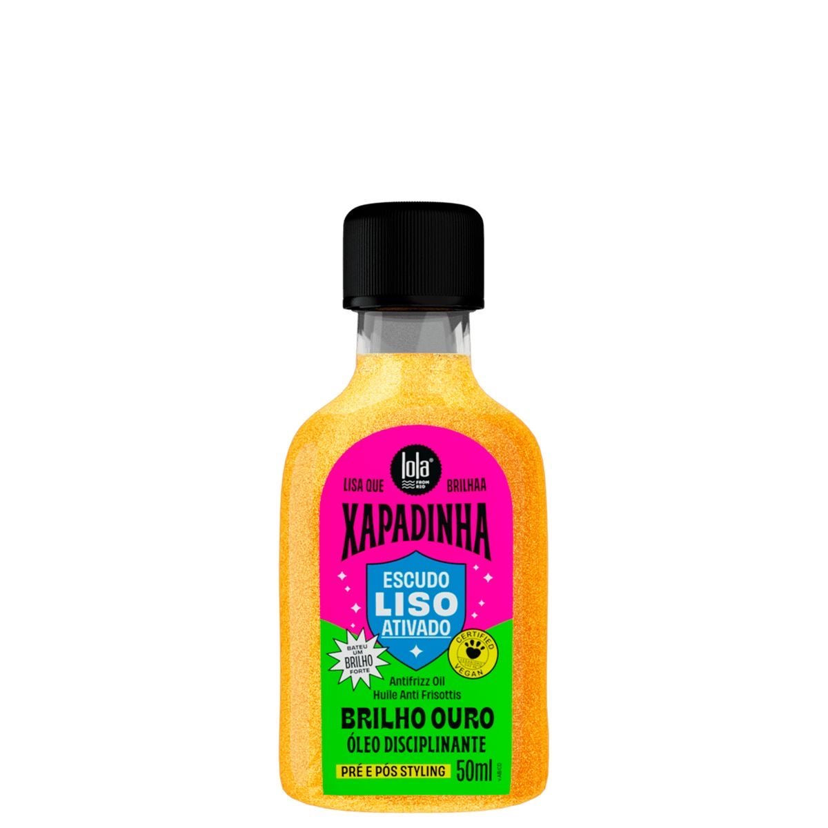 Xapadinha Brilho Ouro Lola From Rio 50ml – Olio Disciplinante Anticrespo Effetto Oro