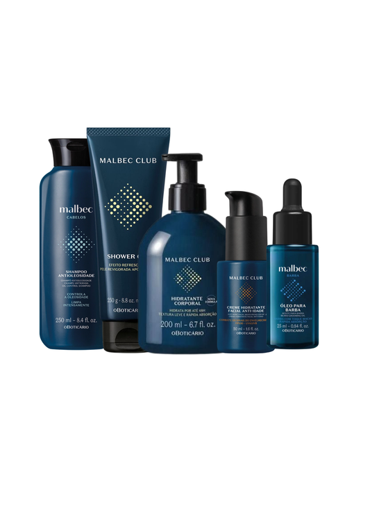 Malbec Club Uomo – Cura Completa Corpo, Capelli e Barba