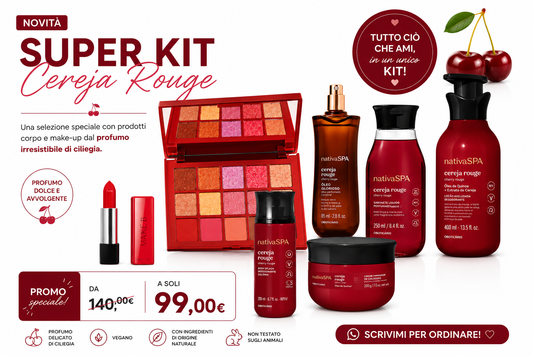 O Boticário  Kit Cereja Rouge – Nativa SPA e Quem Disse, Berenice?