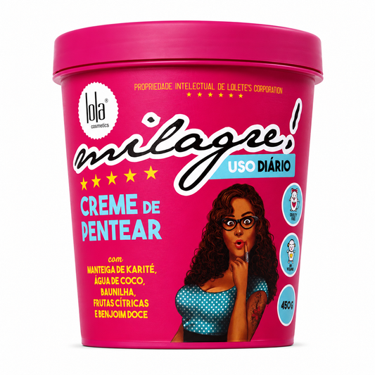 Creme de Pentear Milagre Lola Cosmetics 450g