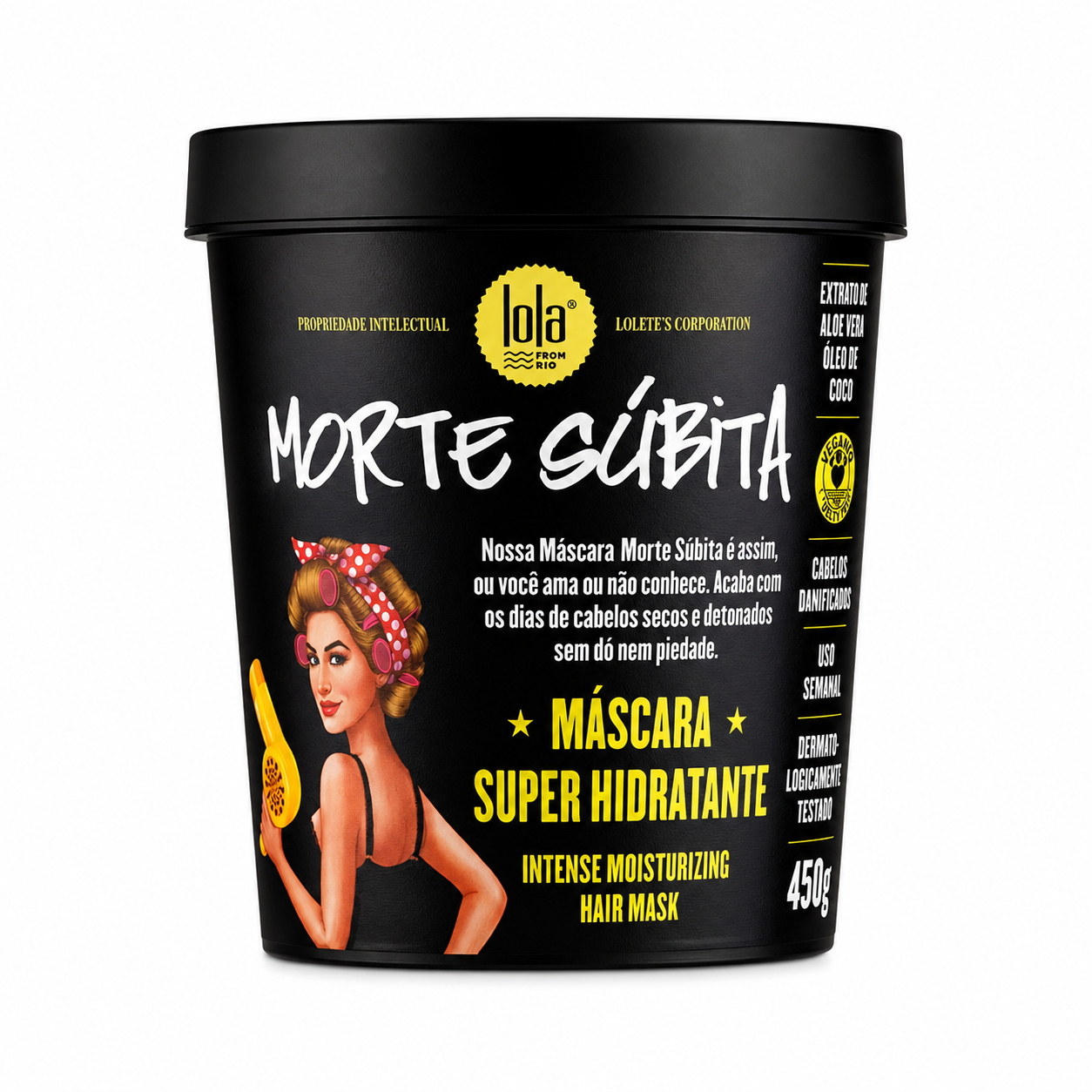 Maschera Super Idratante Morte Súbita Lola Cosmetics 450g