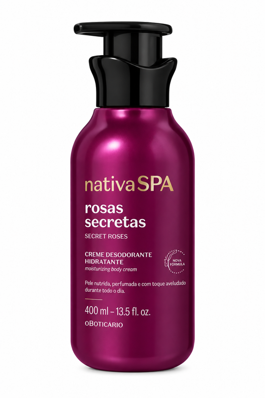 Nativa SPA Rosas Secretas Crema Corpo Idratante O Boticario 400ml