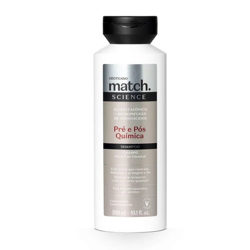 Shampoo Pre e Pos Chimica Match O Boticário – 300ml