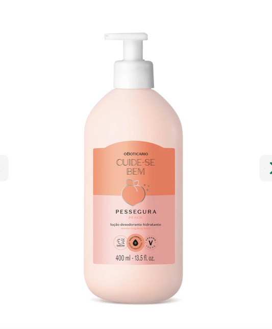 Lozione Idratante Corpo Pesca Cuide-se Bem, 400ml