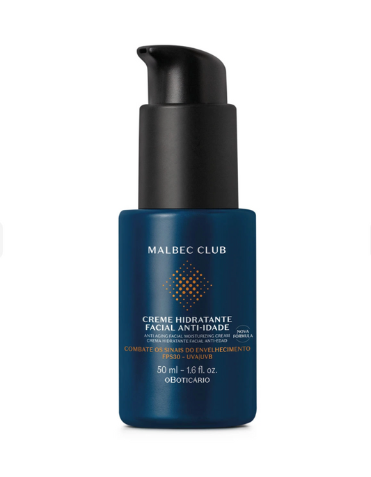 Crema viso Idratante Multifunzionale Malbec Club, 50ml