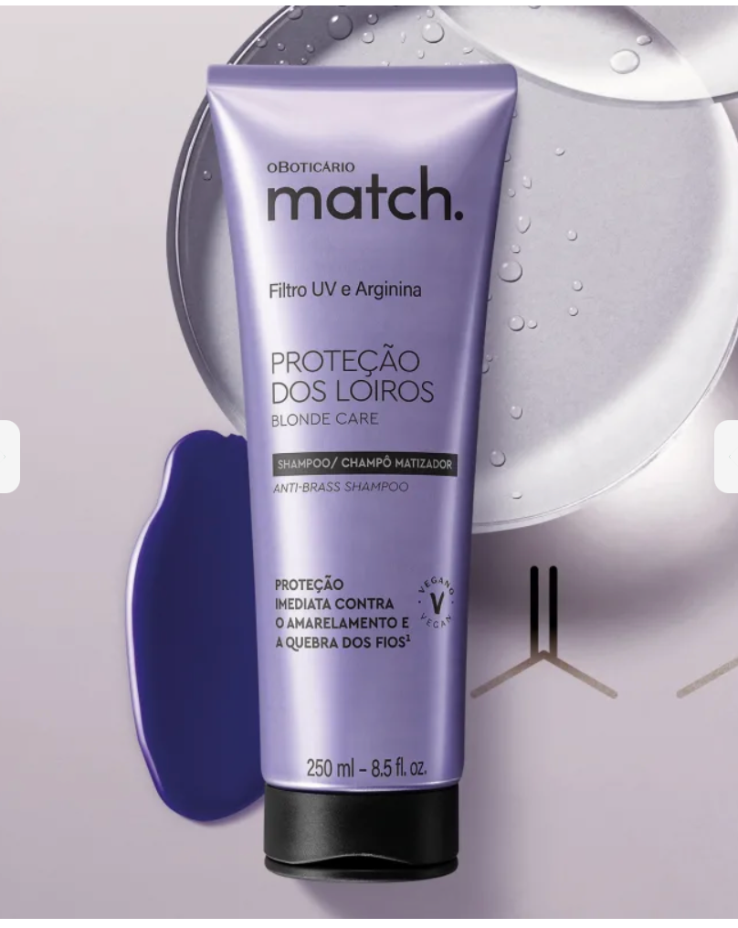 Match Shampoo Anti Giallo Biondo Riparato, 300ml